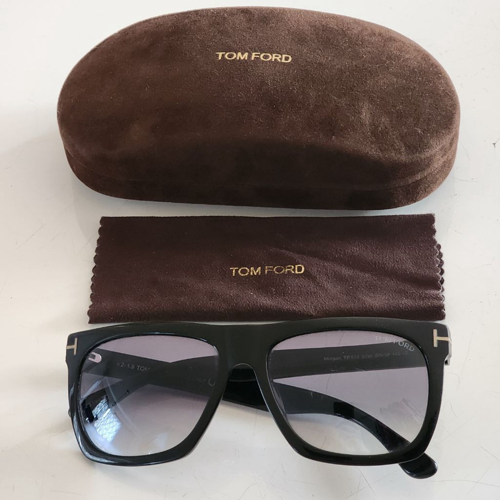 TOM FORD Morgan Men's Black Square Polarized Sunglasses TF513 - Picture 2 of 9